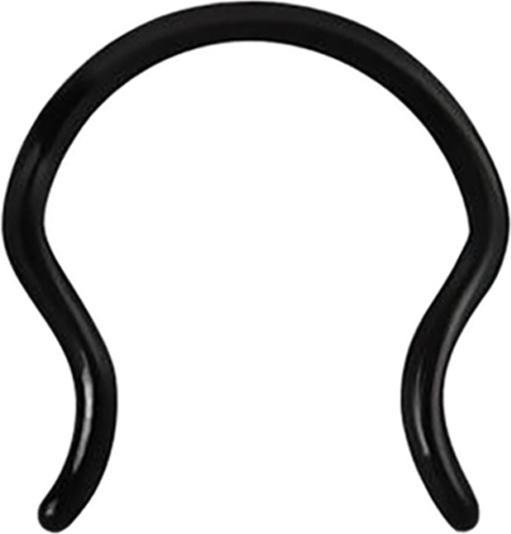 Produktbild Star Piercing Septum Ring schwarz (ohne Messing, Chirurgenstahl 316L)