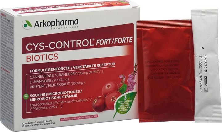 Actual product image Arkopharma Cys-control Forte Biotics Beutel 15 Stk (15 Piece, Beutel, 88 g)