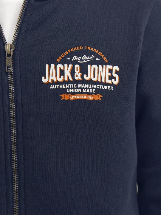 Actual product image Jack & Jones JJELOGO SWT ZIP HOOD 2COL 24/25 NOOS MNI (122)