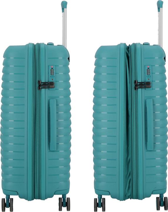 Actual product image D&N Travel Line 4500 4-wheel suitcase set 3-piece with stretch fold (205 l, XL (from 140l))