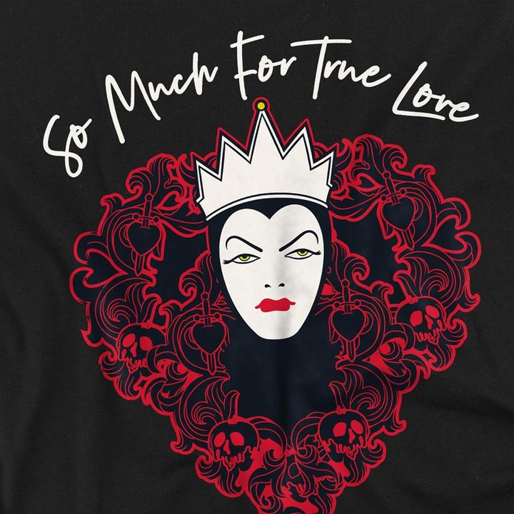 Actual product image Disney Villains Unisex Adult True Love Evil Queen Valentine's Day T-Shirt (S)