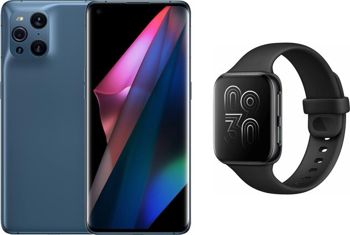 Produktbild OPPO Find X3 Pro + Watch Black