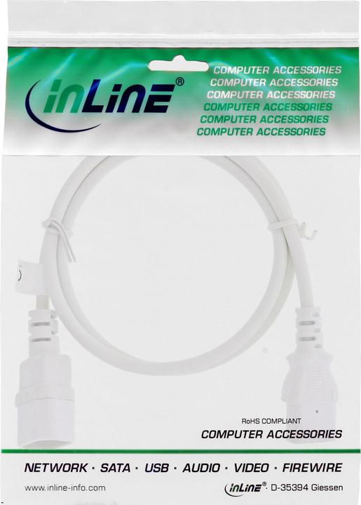 Produktbild InLine Kaltgeräteverlängerung (0.30 m, C13)