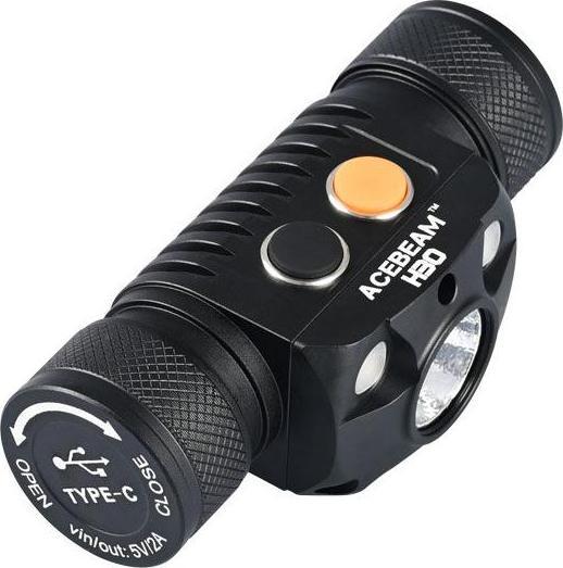 Image du produit AceBeam Lampe frontale H30 Blanc+Rouge+UV (4000 lm)
