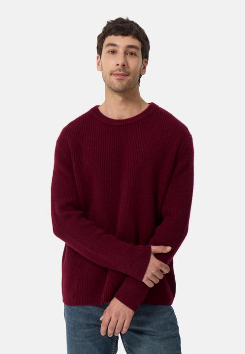 Immagine prodotto Cash-Mere Grobgestrickter Wolle Kaschmir Rundhals Pullover (L)