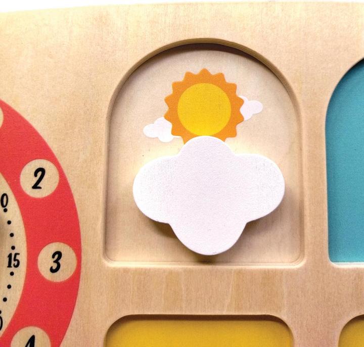 Actual product image Svoora Montessori wooden learning clock