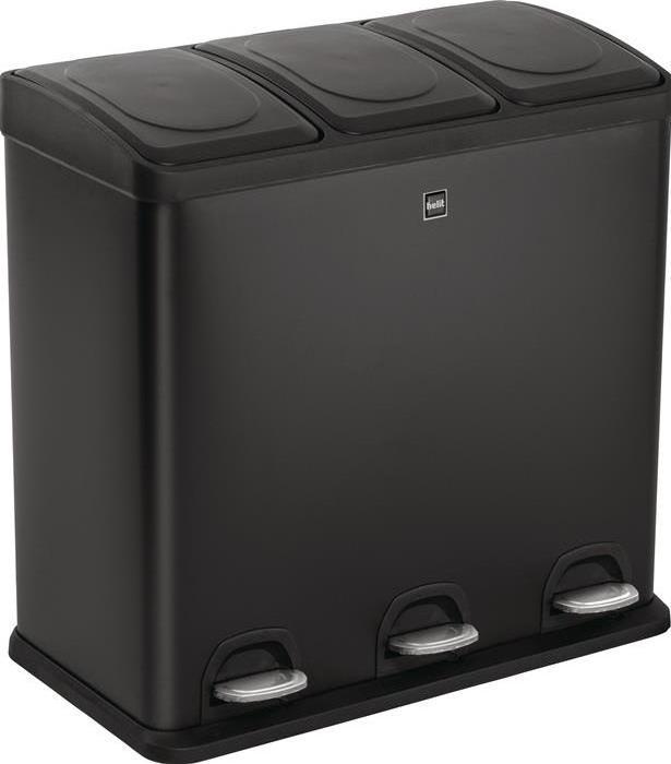 Produktbild Helit the seperator Mülltrenner 3x 20 l schwarz (60 l)