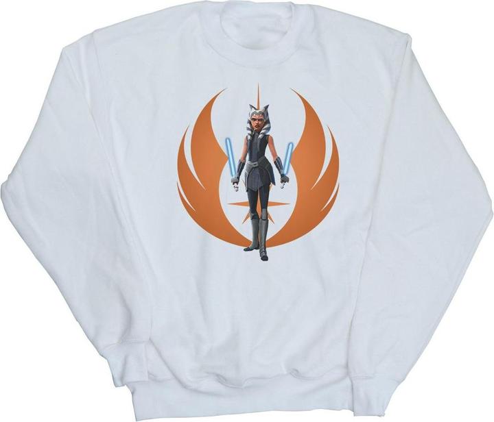 Actual product image Star Wars Womens/Ladies Clone Wars Ahsoka Rebel Pose Sweatshirt (XL)