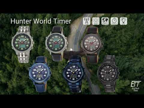 Produktbild ETT EGS-11450-32L Solar Drive Funkuhr Hunter II Herrenuhr 48mm 10ATM (Funkuhr, Uhr mit Schmuckstein, 48 mm)