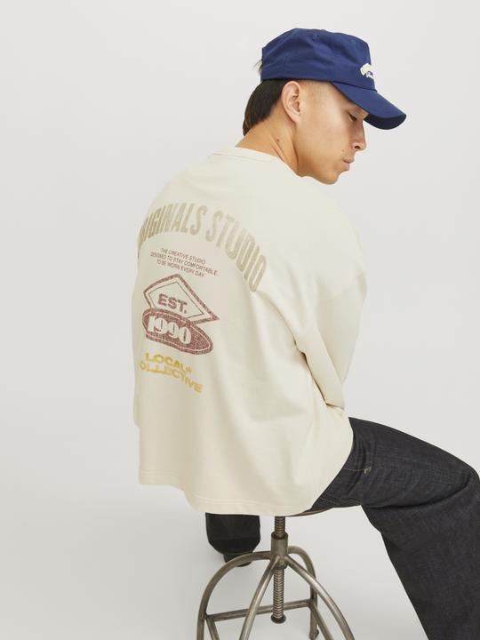 Actual product image Jack & Jones Jorretiro Back Sweat Crew Neck Se25 Ln (M)