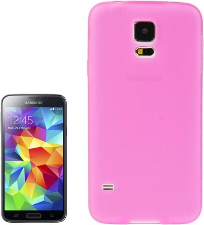 Produktbild König Design Handyhülle TPU Schutzhülle für Samsung Galaxy S5 / S5 Neo transparent pink (Samsung Galaxy S5, Samsung Galaxy S5 Neo)