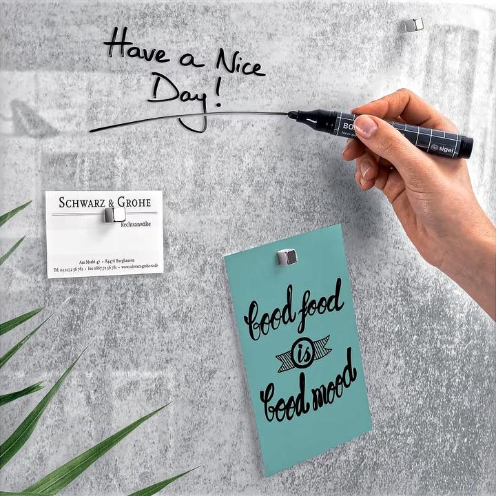 Actual product image Sigel Glass Magnet Board Artverum with Design (Magnet board, 91 x 46 cm)