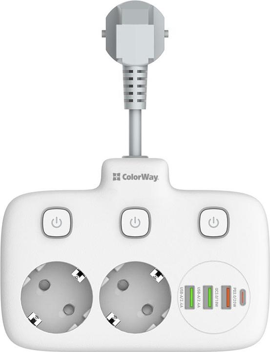 Image du produit Colorway Cable Power Socket | CW-CHE24PDW