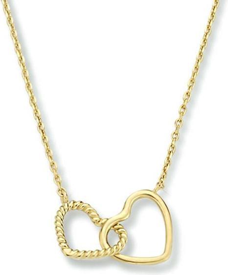 Marie Celeste Halskette Herzen 40 - 42 - 44 cm - Gold (14K Gelbgold)