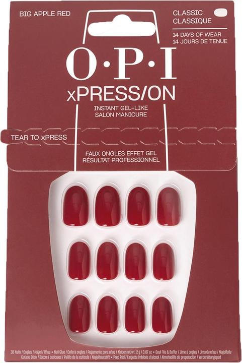 Actual product image OPI Xpress/On Nail Art (Artificial nails, Red)