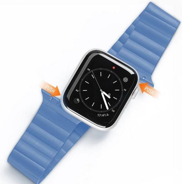 Actual product image Dux Ducis magnetic strap watch strap 7/6/5/4/3/2 (44 mm, 45 mm, 42 mm, Silicone)