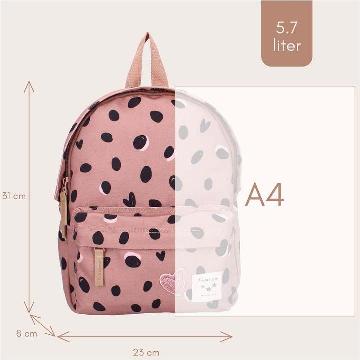Kidzroom Rucksack Loving Days Black Dots