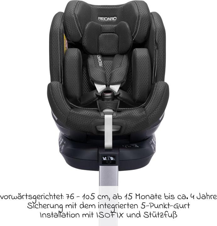 Actual product image Avova Recaro Xenon 1 Reboard Kindersitz (0-7 Jahre) (Reboarder, ECE R129/i-Size Standard)