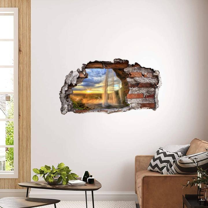 Immagine prodotto Trenddeko Cascata di Seljalandsfoss in 3D (120 x 65 cm)