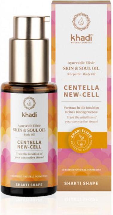 Immagine prodotto Khadi Olio Ayurvedico per il corpo CENTELLA NEW - CELL - Olio rigenerante per il tessuto connettivo (Olio corpo, 50 ml)