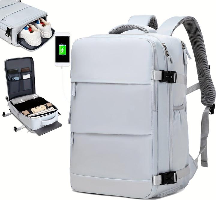 Only-Bags.Store Zaino da viaggio con scomparto per le scarpe, zaino per computer da lavoro di grande capacità