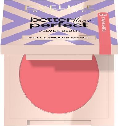 Eveline Better Than Perfect Velvet Blush Pressed Rose 02 (02)