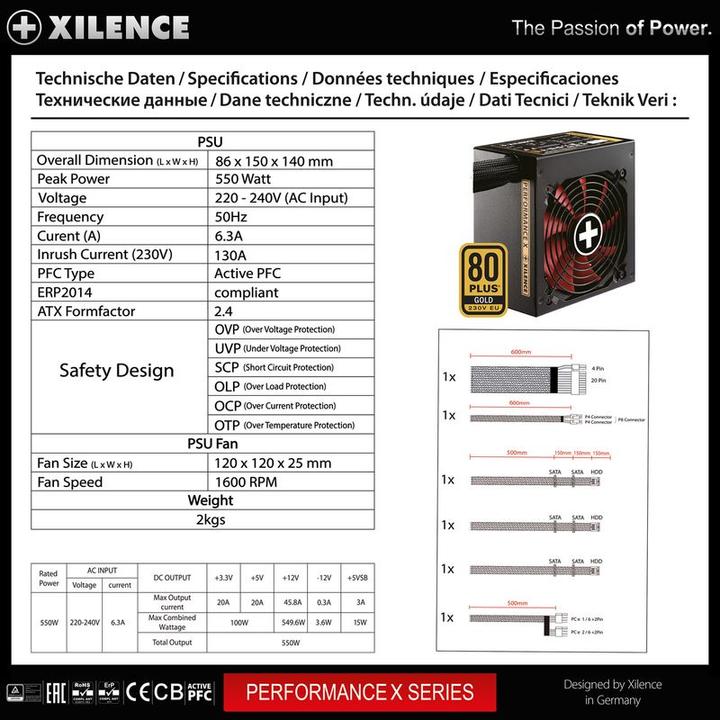 Image du produit Xilence Performance X (550 W)