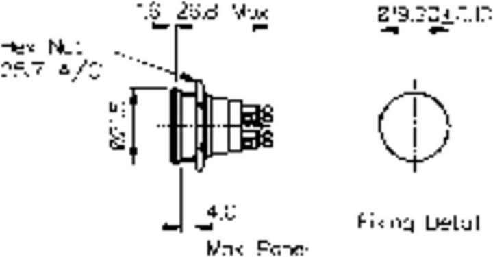 Image du produit Bulgin Interrupteur antivandale 22mm encastré