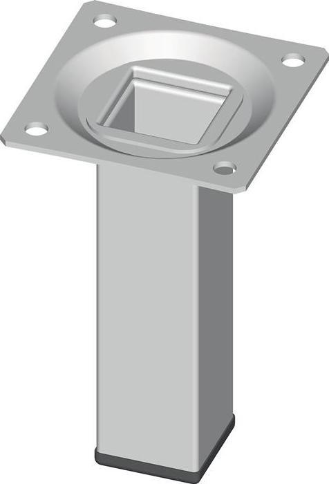 Produktbild Element-System Möbelfuss weiss 25 x 25 mm Höhe 150 mm Anschraubplatte