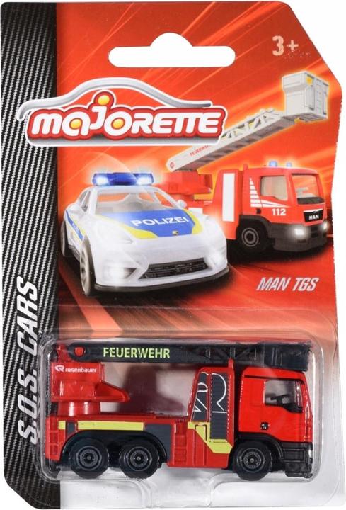 Actual product image Majorette S.O.S. MAN TGS Rosenbauer Fire Department