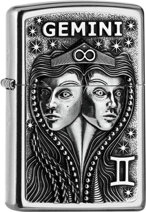 Produktbild Zippo Neu Sternzeichen Zwilling Emblem