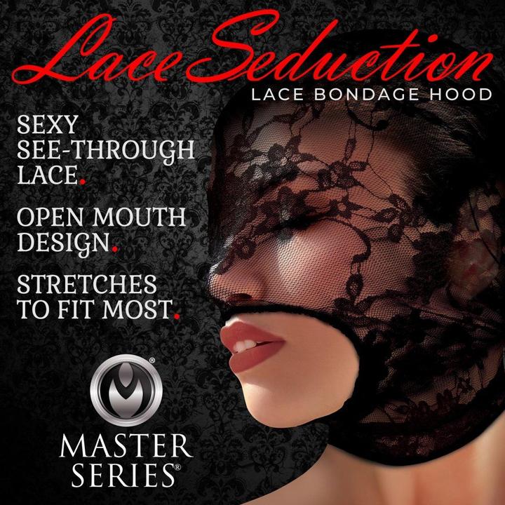 Image du produit Master Series Dentelle Seduction Dentelle Bondage Hood
