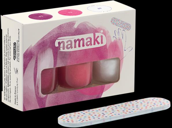 Actual product image Namaki Children's nail polish set of 3 - Fruity Sorbet