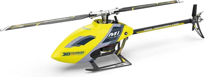 OMP Hobby Helicopter M1 EVO Flybarless, 3D, Yellow BNF