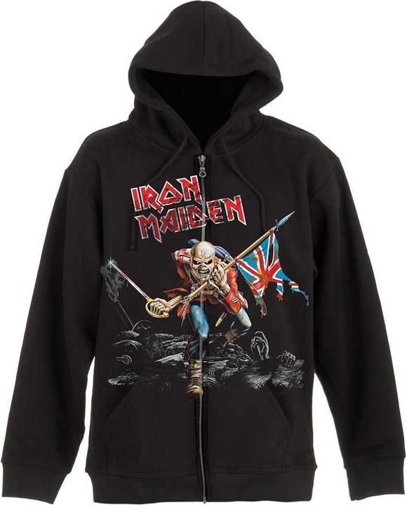 Iron Maiden Scuffed Trooper Hoodie mit durchgehendem Reissverschluss