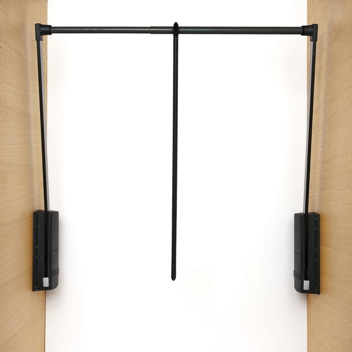 Servetto Kleiderlift Junior 440-610mm Kleiderstange ausklappbar, schwarz