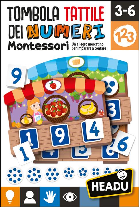 Actual product image Headup Games Tombola Tattile dei Numeri Montessori