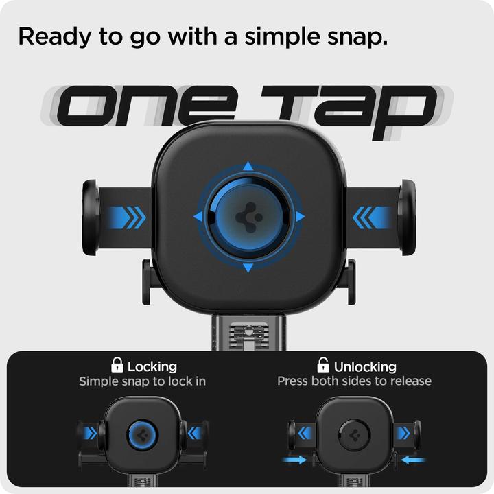 Actual product image Spigen car mount UTS12 Onetap Universal Vent Car Mount black
