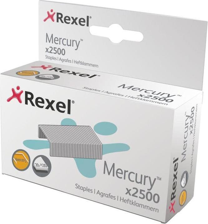 Immagine prodotto Rexel Graffette Mercury per cucitrice a blocco Mercury zincate, in acciaio, contenuto: 2.500 pezzi. (2.50 x)