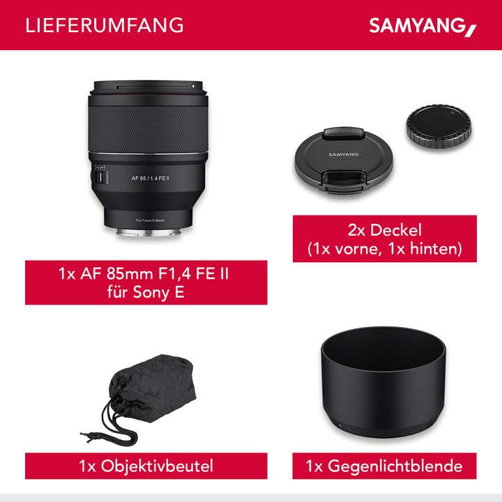 Image du produit Samyang AF 85mm f/1.4 FE II Sony E (Sony E, Plein format)