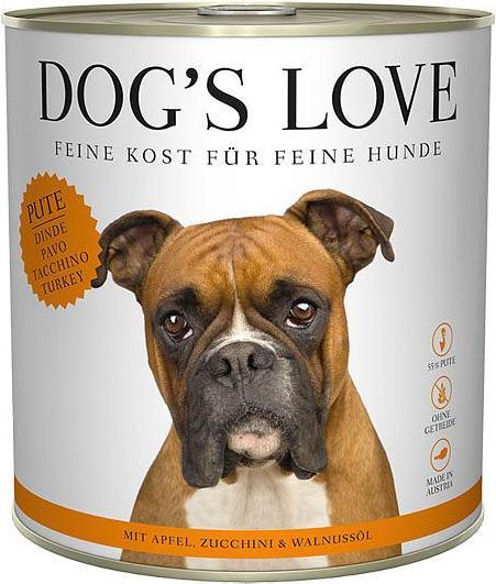 Immagine prodotto Dog's love Tacchino adulto, mela, zucchina e olio di noci (Adulto, 1 pz., 800 g)