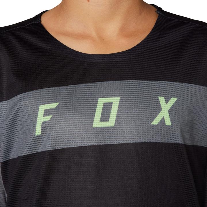 Actual product image Fox Jersey 23 Yth Flexair Ss Blk Yl (L)