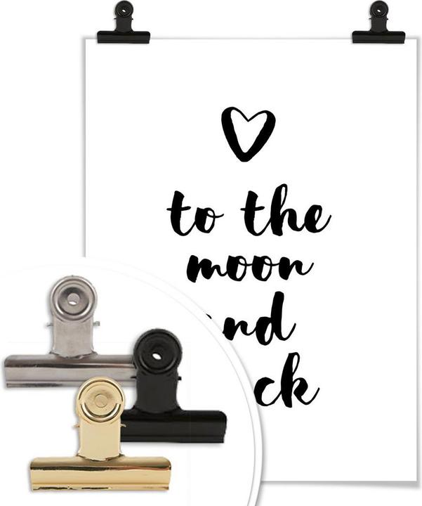 Produktbild Trenddeko Love to the moon and back (50 x 60 cm)