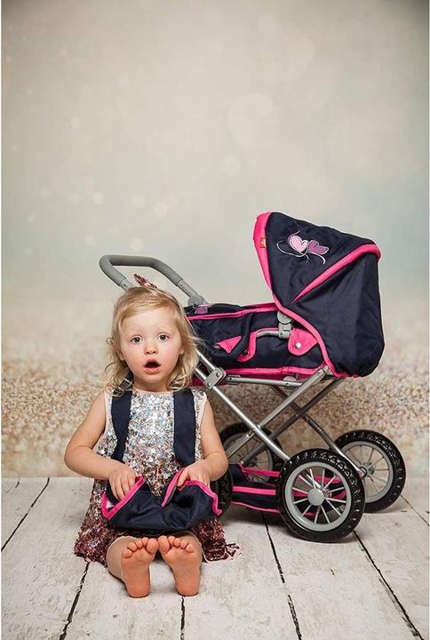 Image du produit Knorrtoys Puppenwagen Ruby - flying hearts blue pink