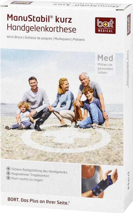 Actual product image Bort Medical ManuStabil Handgelenkbandage M-19cm rechts grau (M)