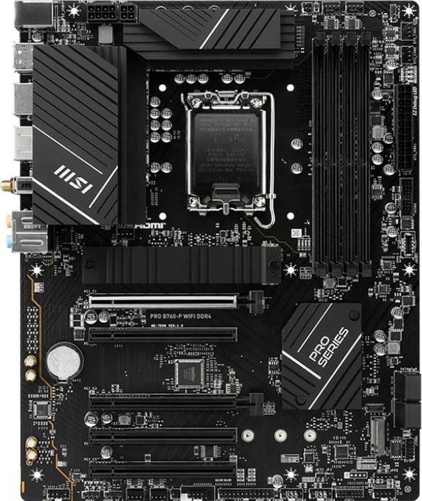 Actual product image MSI PRO B760-P WIFI (LGA 1700, Intel B760, ATX)