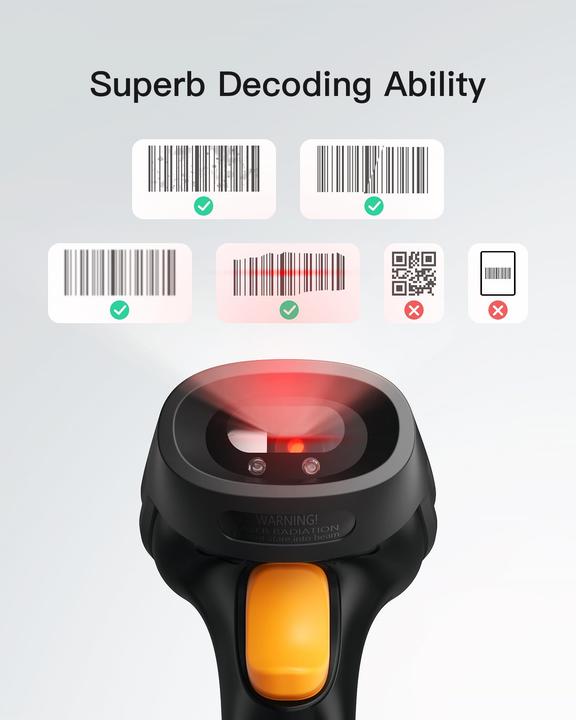Produktbild Inateck Barcodescanner 60 black/green (BCST-60 black/green)