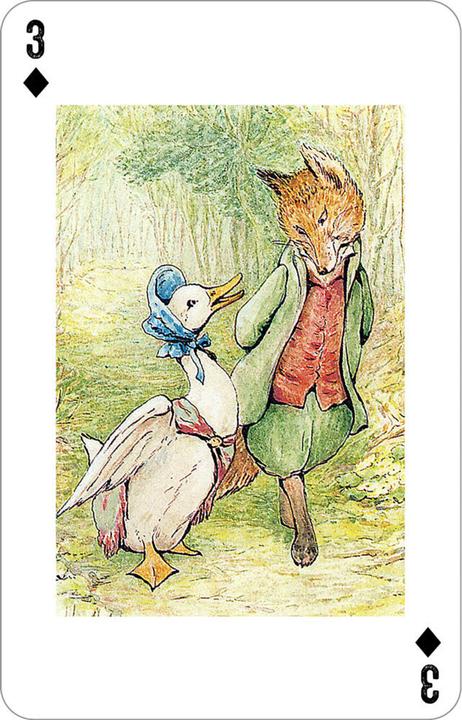Produktbild Kartenspiel Beatrix Potter. 54 Spielkarten mit 30 Motiven von Peter Hase und seinen Freunden (Deutsch)