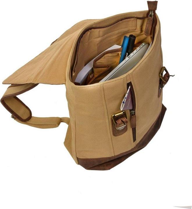 Produktbild Dermata Rucksack aus Canvas/Leder (18 l)