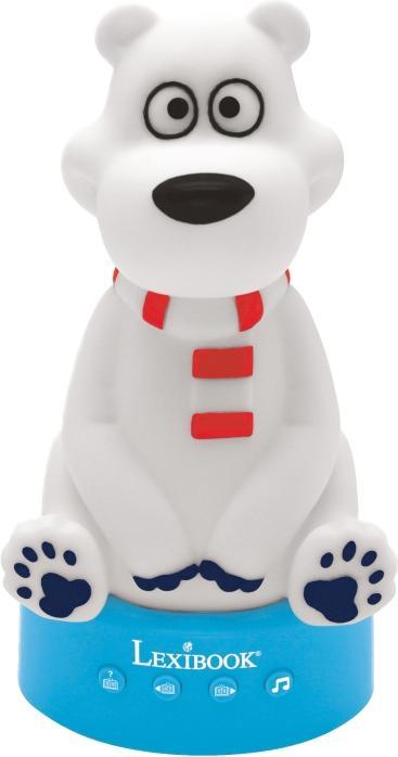 Actual product image Lexibook 3D Polar Bear Night Light and Storyteller with Music and Colour Change 17cm (French)